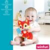 S8900114_P31.jpg Rattle Cuddly Toy Winfun Fox 13,5 x 26,5 x 7,5 cm (6 Units)
