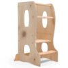 Stable Montessori Tower: Wooden Growing Chair - Beige